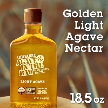 Organic Agave In The Raw Light Agave Nectar 18.5 Oz