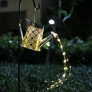 VOOKRY Solar Watering Can Lights, 2 Pack Large Hanging Lanterns Outdoor Waterproof Garden Decor Outside Decorations for Patio Yard Porch Lawn Landscape Gardening Gifts for Mom Women Grandma Birthday