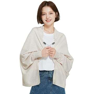 YunZh Sweater Clips - Retro Shawl Clips for Every Occasion, 4PCS