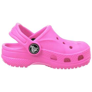 Crocs Kids' Baya Clog Neon Magenta for Toddlers