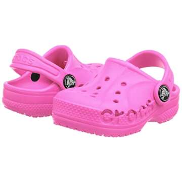 Crocs Kids' Baya Clog Neon Magenta for Toddlers