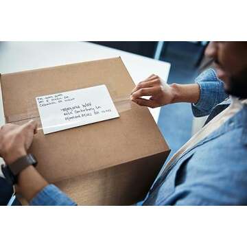 Duck HD Clear Packing Tape Dispenser – Tape Gun with 1 Roll of Heavy Duty Shipping and Moving Tape - Clear Strong Packaging Tape for Boxes, Packing and Moving Supplies - 1.88 In. x 54.6 Yards (287398)