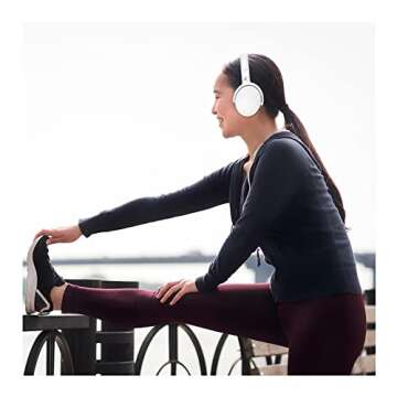 Sennheiser HD 350BT Bluetooth 5.0 Wireless Headphone - 30-Hour Battery Life, USB-C Fast Charging, Virtual Assistant Button, Foldable - White (HD 350BT White)