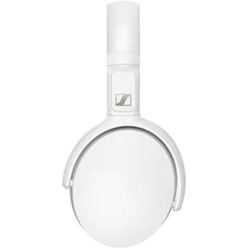Sennheiser HD 350BT Bluetooth 5.0 Wireless Headphone - 30-Hour Battery Life, USB-C Fast Charging, Virtual Assistant Button, Foldable - White (HD 350BT White)