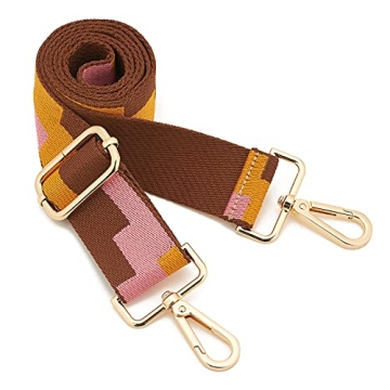 Adjustable Wide Shoulder Strap - Multicolor Canvas Crossbody Bag Replacement