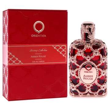 Orientica Amber Rouge 80ml Eau de Parfum Spray | Luxurious Unisex Fragrance with Amber and Seaweed