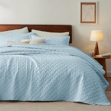 Bedsure Queen Quilt Bedding Set - All Season Lightweight Elegance