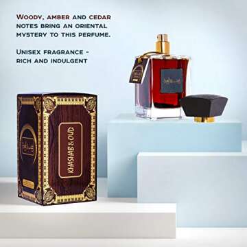 ARABIYAT Unisex Khashab & Oud Eau de Parfum – 100ml, Oriental Woody & Cedar Fragrance for Men and ...