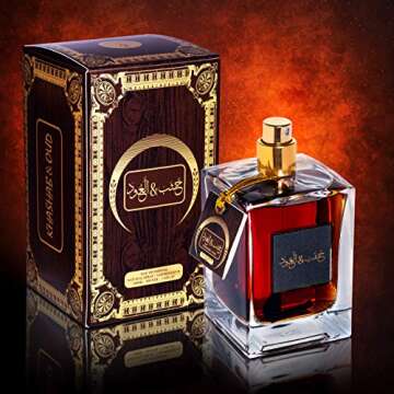 ARABIYAT Unisex Khashab & Oud Eau de Parfum – 100ml, Oriental Woody & Cedar Fragrance for Men and Women, Luxury (Brown)