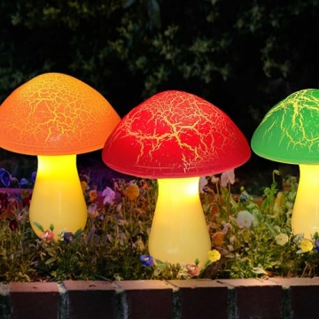 Homeleo Solar Mushroom Garden Lights - 8-Pack Decor