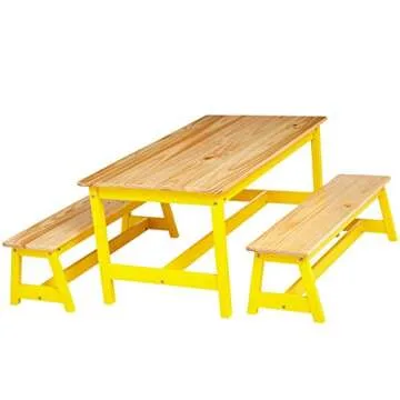 Indoor Kids Table and Bench Set - Perfect for Creative Play