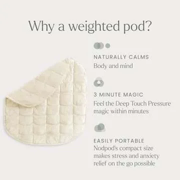 Nodpod Body 6.5lb Weighted Blanket for Relaxation and Travel