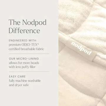 Nodpod Body 6.5lb Weighted Blanket for Relaxation and Travel