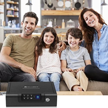 Biometric Gun Safe with 3-Ways Access - BILLCONCH