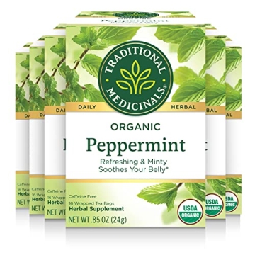 Organic Peppermint Tea - 96 Bags, Refreshing Digestive Relief in Every Sip