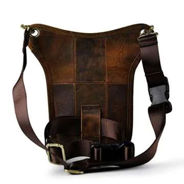 Leather Waist Pack Drop Leg Bag for Men Women - Multi-Functional