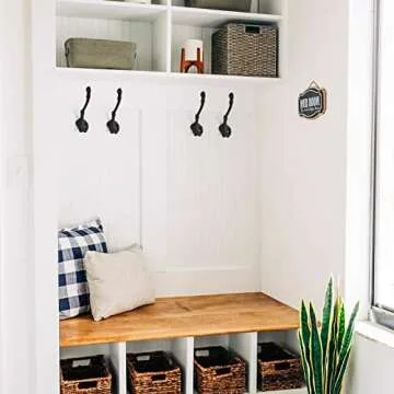 Decorative Heavy Duty Cast Iron Hooks for Home Decor