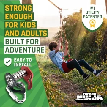 65 FT Ninja Warrior Obstacle Course for Kids Outdoor Fun