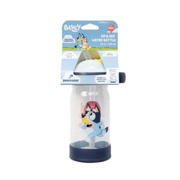 Bluey Sip & See Toddler Water Bottle for Fun Hydration