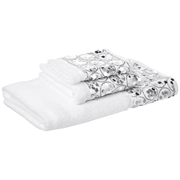 Popular Bath Sinatra Modern Bathroom Towel Set 3 Piece Hand and Wash Towel Luxury Contemporary Decor...