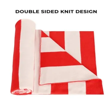 Jifoocol Christmas Red Scarf - Cozy & Stylish Winter Accessory