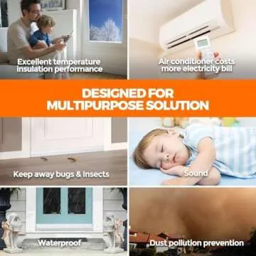 Holikme Door Draft Stopper - 2 Pack Noise Reducing Insulator