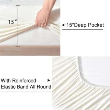 PHF Velvet Fitted Sheet Queen Size Luxury Soft Cozy