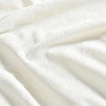 PHF Velvet Fitted Sheet Queen Size Luxury Soft Cozy