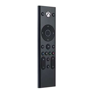 PDP Universal Gaming Media TV Remote Control for Xbox Series X|S, Xbox One, Officially Licensed for Microsoft Xbox, Motion Activated Backlight, Compact Navigation Toggle, Battery Optimized