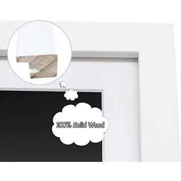 Beautiful 13.6x19.7 White Photo Frame for Stylish Displays