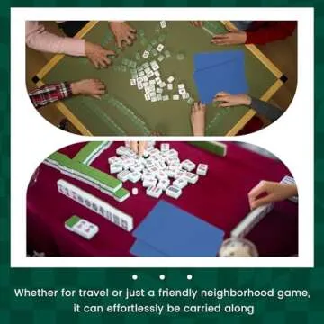 Seenelling 4 Pcs Large Mahjong Tile Mixer Plastic Shuffler for Mixing and Shuffling Tiles 8.86 x 6.18 Inches for Mahjong Lovers Playing Game