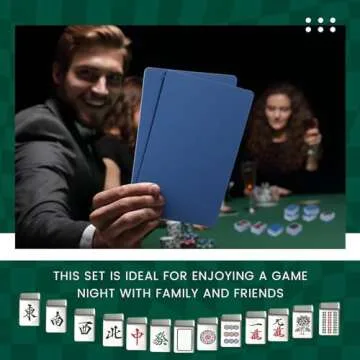 Seenelling 4 Pcs Large Mahjong Tile Mixer Plastic Shuffler for Mixing and Shuffling Tiles 8.86 x 6.18 Inches for Mahjong Lovers Playing Game