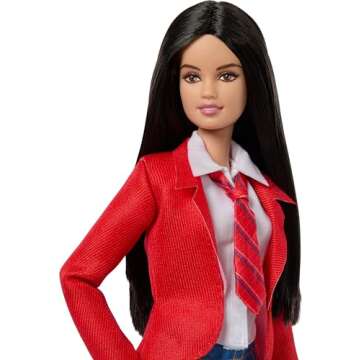 Barbie Doll & Accessories, Lupita Wearing Removable School Uniform with Boots, Necktie & Long Blonde Hair, Inspired by Rebelde & RBD (Amazon Exclusive)