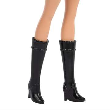 Barbie Doll & Accessories, Lupita Wearing Removable School Uniform with Boots, Necktie & Long Blonde Hair, Inspired by Rebelde & RBD (Amazon Exclusive)