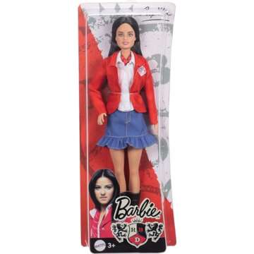 Barbie Doll & Accessories, Lupita Wearing Removable School Uniform with Boots, Necktie & Long Blonde Hair, Inspired by Rebelde & RBD (Amazon Exclusive)