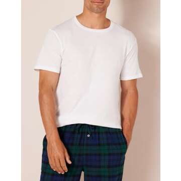 Amazon Essentials Men's Crew Neck T-Shirts, Pack of 6, Versatile Basics, X-Large, White