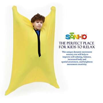 SANHO Dynamic Movement Sensory body Sock,Large,9-12 years old, 56''HX28''W,Good for Height:52"-61",F...