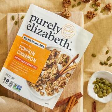 Purely Elizabeth, Pumpkin Cinnamon, Ancient Grain Granola, Gluten-Free, Non-GMO, 12 Ounce (Pack of 3)