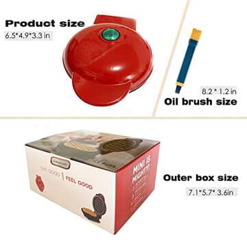 LIBAITIAN Mini Waffle Maker - Perfect for Breakfast & Snacks