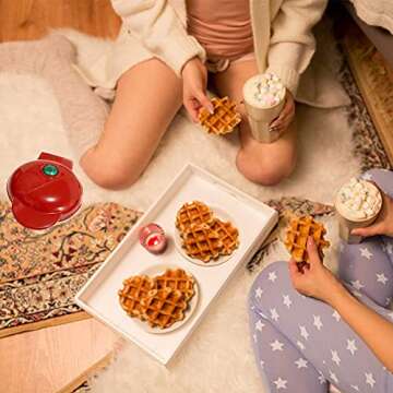 LIBAITIAN Mini Waffle Maker - Perfect for Breakfast & Snacks