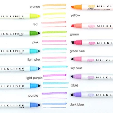 YOOUSOO Pastel Highlighters Set with Dual Tips - 12 Colors