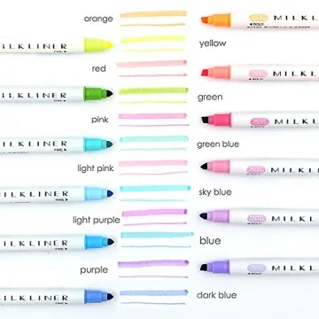 YOOUSOO Pastel Highlighters Set with Dual Tips - 12 Colors