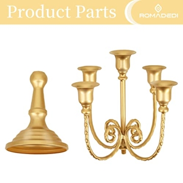 Elegant 5-Arm Candelabra for Weddings and Events