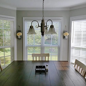 HOMKO Decorative Mason Jar Wall Decor - Rustic Wall Sconces with 6-Hour Timer LED Fairy Lights and Flowers - Farmhouse Home Decor (Set of 2)