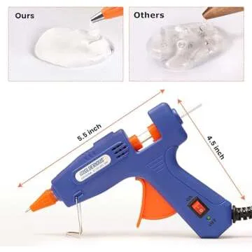 Gluerious Mini Hot Glue Gun for Craft Projects and Repairs