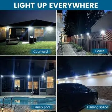 Solar Outdoor Motion Sensor Security Lights - 4 Pack