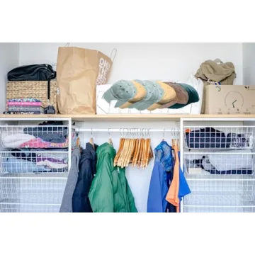 Adouiry 2 Pack Acrylic Hat Organizer Shelf - Clear Hat Organizer Holder Rack for Closet Shelf - Hat Stand Dispaly for Multiple Baseball Caps