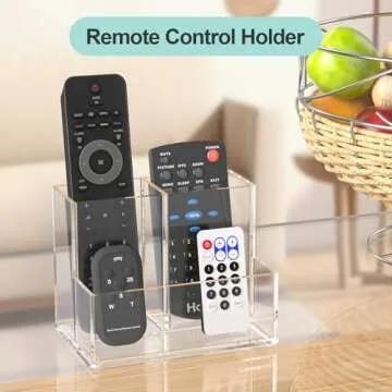 runzoos Pen Holder for Desk, Acrylic Pencil Holder for Desk, Makeup Brush Holder Organizer for Vanity, Pen Pencil Organizer Cup, Office Desk Organizers and Accessories, Office Desk Organization