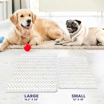 NALALAS Large Dog Mat for Food and Water, Cat Feeding Mat | Large Waterproof Dog Bowl Mat | Non-Slip Pet Food Mat for Floors | Dog Food Mats for Floors, Pet Mats for Food and Water | Easy to Clean