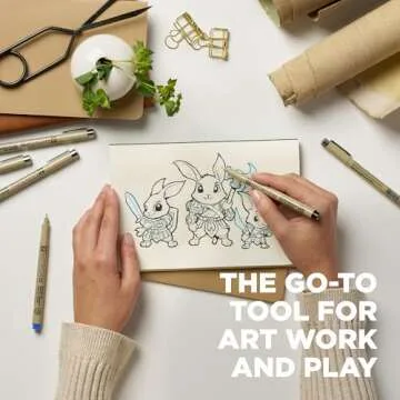 SAKURA Pigma Micron Fineliner Pens - Archival Black and Colored Ink Pens - Pens for Writing, Drawing, or Journaling - Black and Colored Ink - 03 Point Size - 6 Pack